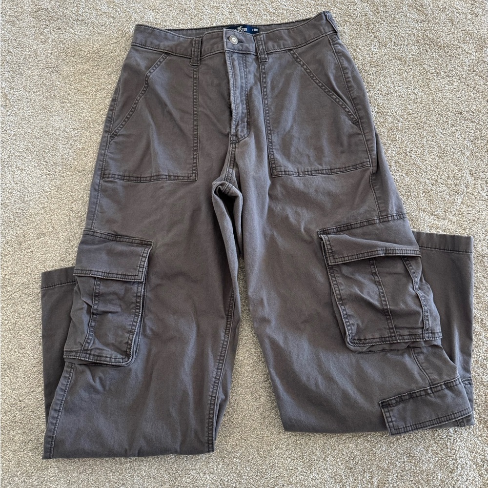 Hollister Gray Cargo Pants 10R